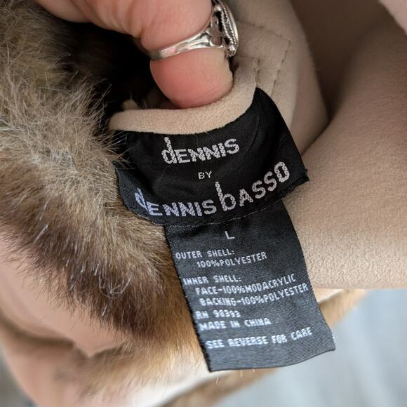 Vintage Brown Faux Fur Coat Vegan Suede Reversible Plush Cozy Trench Jacket - Picture 10 of 11